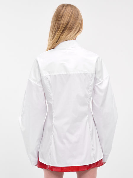 お値下げPriscavera Laced Button Downストライプシャツ お値下げPriscavera Laced Button Downストライプシャツ