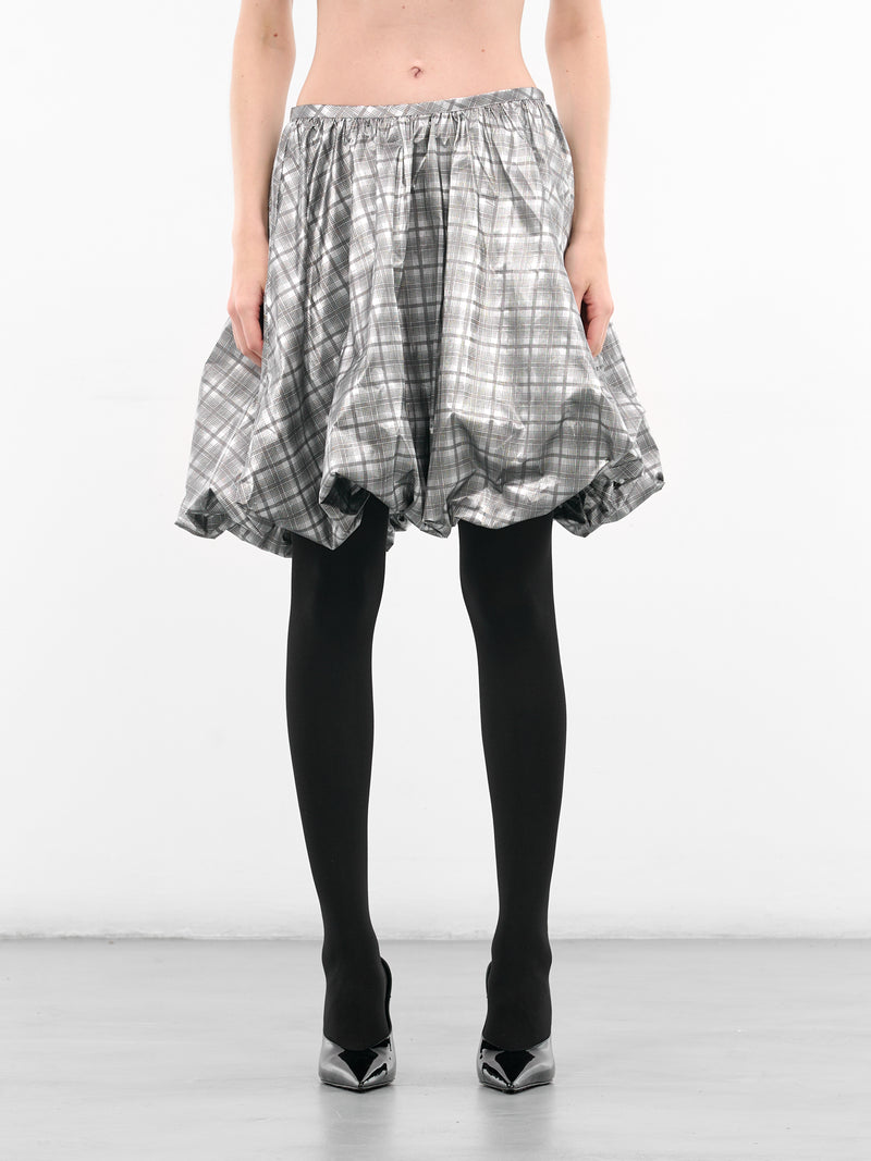 Reflective Check Melo Puff Skirt (0023-REFLECTIVE-CHECK)