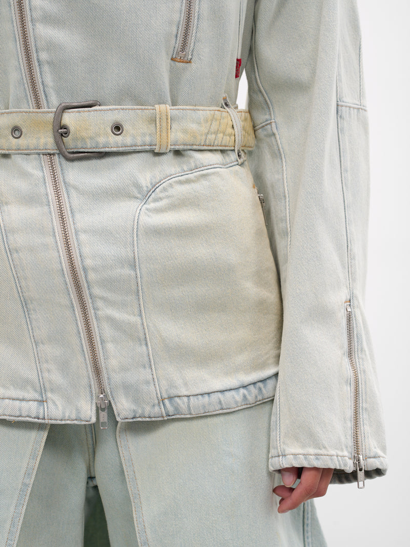 Levi's Carina Denim Belted Jacket (003IR-0001-LUPIN)