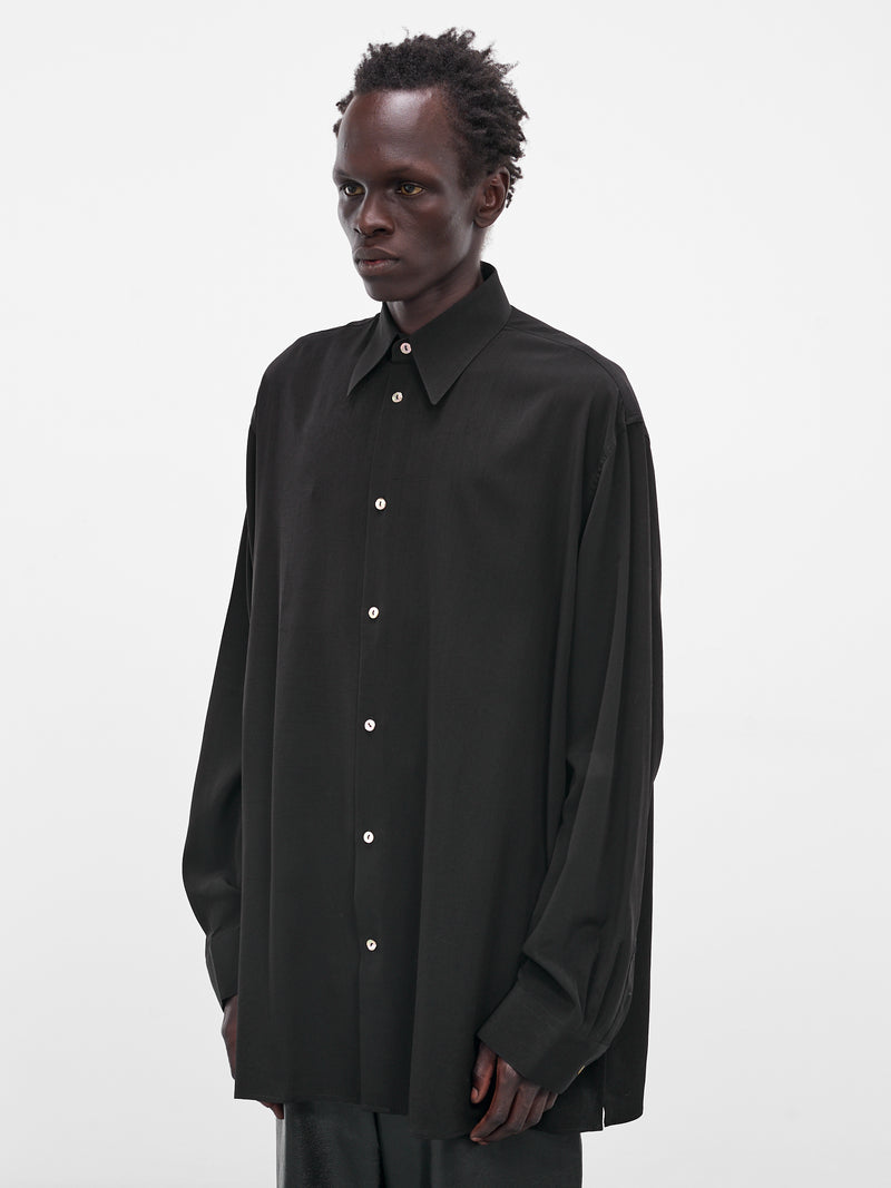 Black Classic Button-Up Shirt (005-03B-BLACK)
