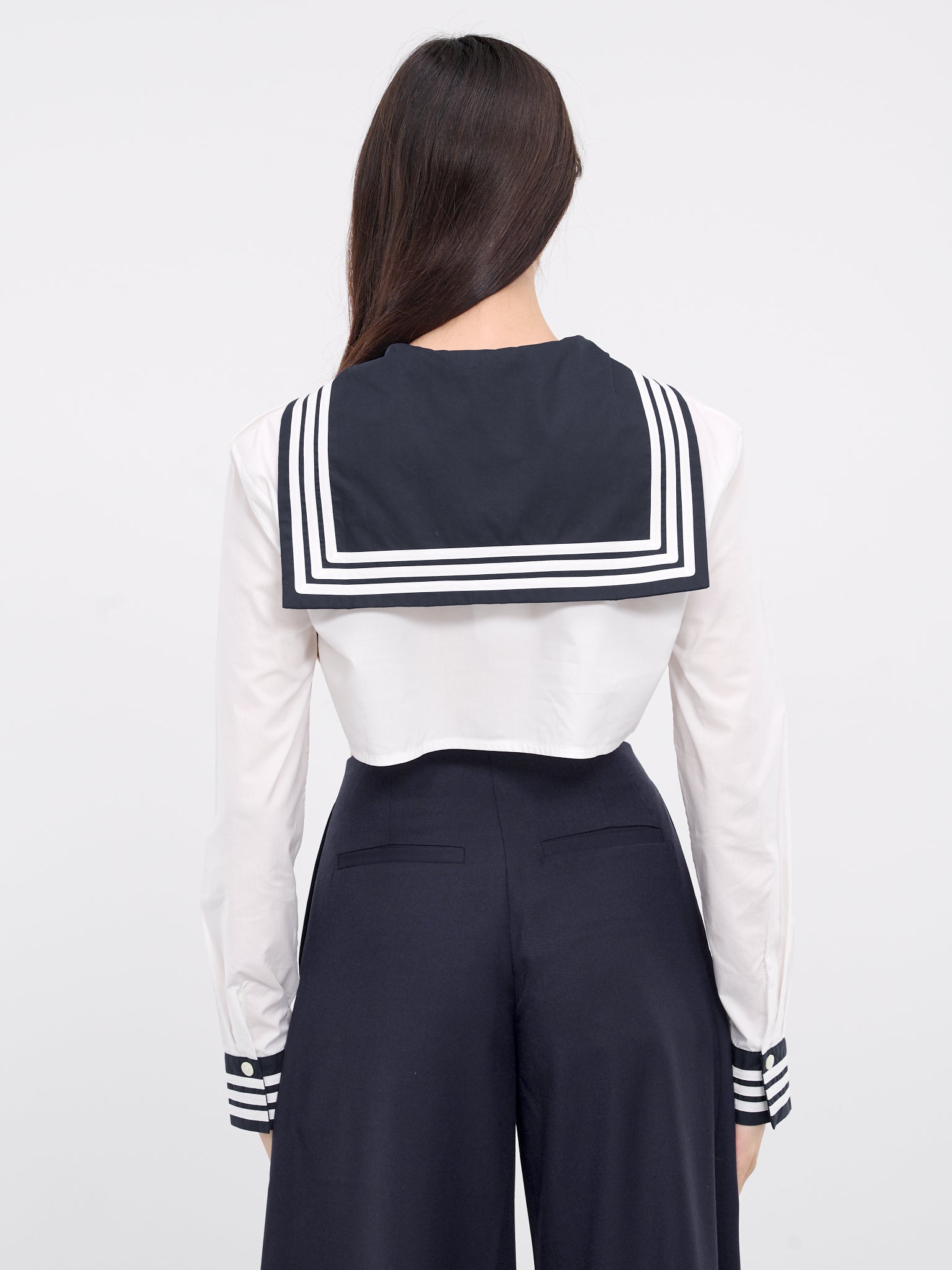 Sailor Mini Top (00BL01-WHITE-NAVY-BLUE)