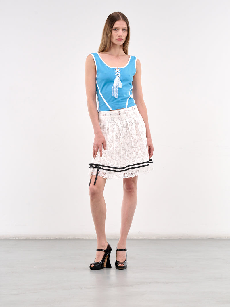 Lace-Up Tank Top (00T33-BLUE)