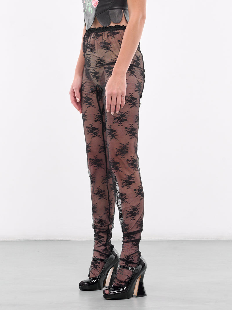 Lace Leggings (00TR08BK-BLACK)