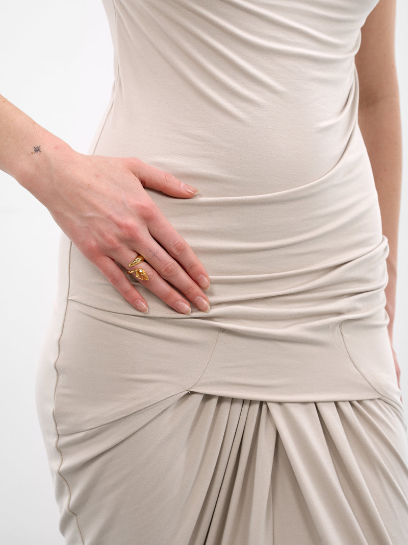 Gold Yellow Citrine Alien Ring (ALIEN-YELLOW-CITRINE-GOLD-VERM)