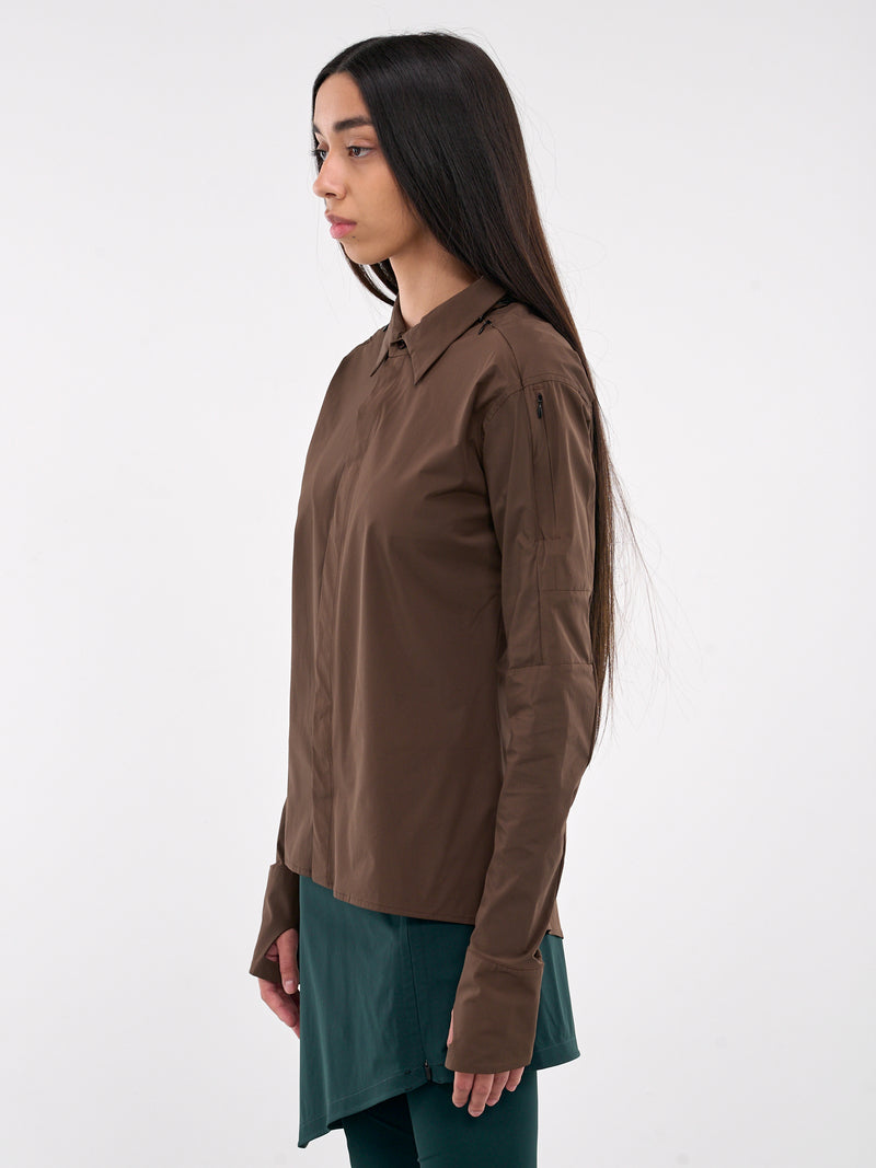 Hooded Shirt (02-18-BROWN)