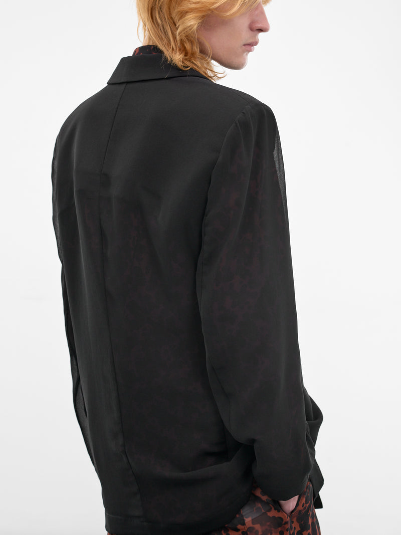 LOUIS GABRIEL NOUCHI Semi-Sheer Double-Breasted Blazer | H.Lorenzo - detail 1