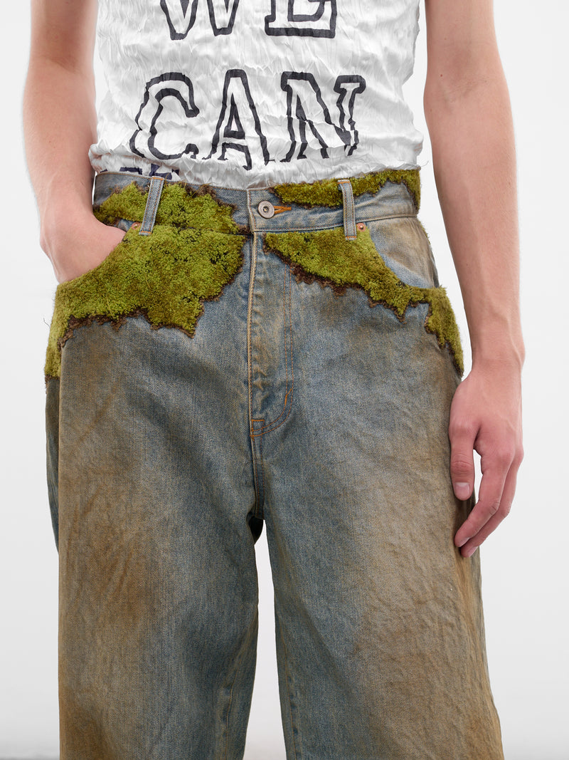 Moss Embroidered Denim Jeans (26SS20PT351-INDIGO)