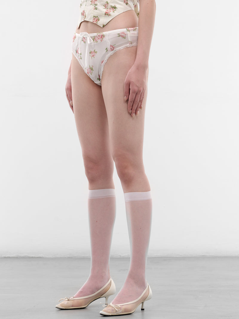 Rose Print Drawstring Briefs (SS2600TR16-ROSE-PRINT)