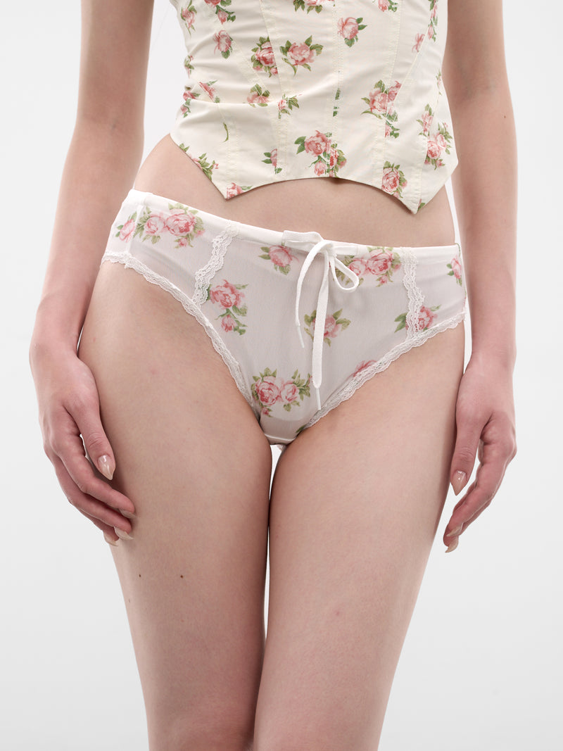 Rose Print Drawstring Briefs (SS2600TR16-ROSE-PRINT)