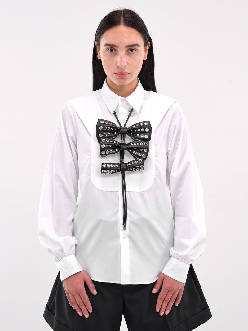 Triple Bow Necklace (3O-V012-BLACK)