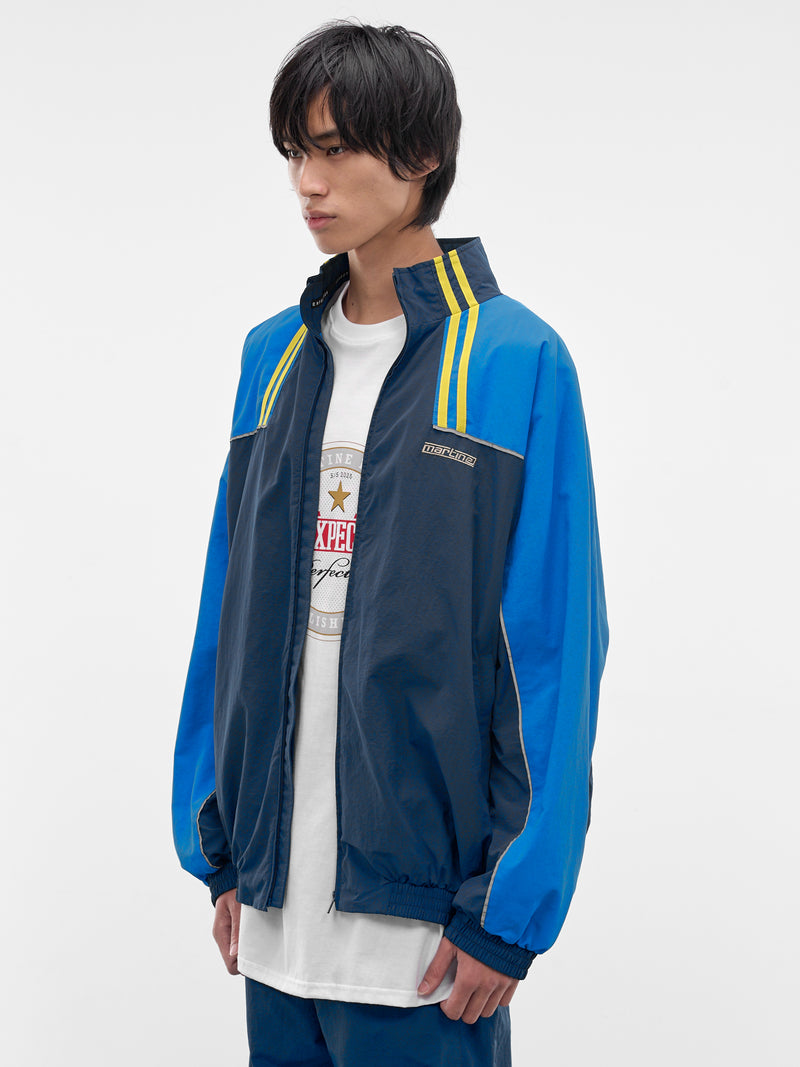 Two-Tone T-Lining Track Jacket (127WP01536-BLUE)
