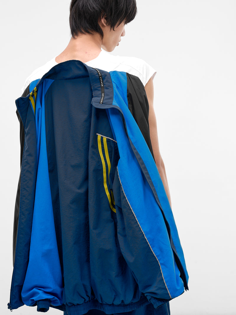 Two-Tone T-Lining Track Jacket (127WP01536-BLUE)