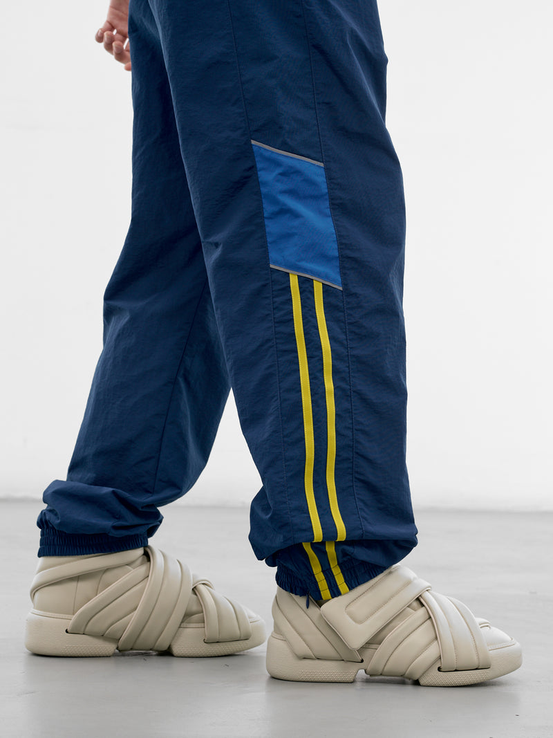 Blue Nylon Track Pants (131WP01536-BLUE)