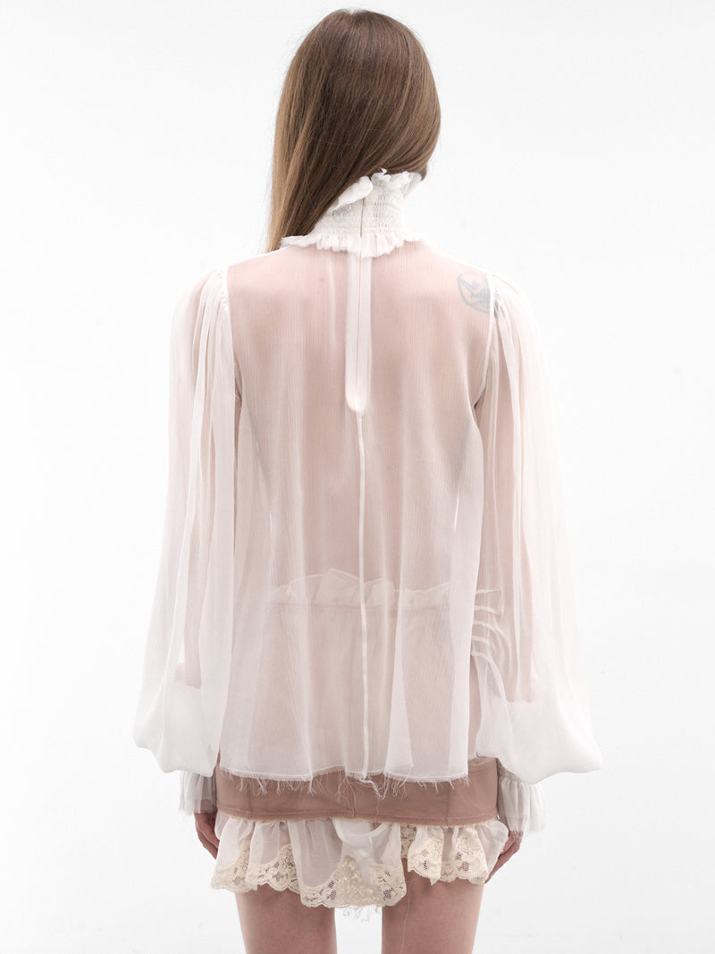 DILARA FINDIKOGLU Drama Of Exile White Blouse | H.Lorenzo - back