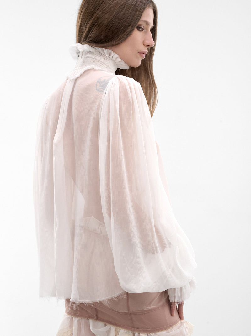 DILARA FINDIKOGLU Drama Of Exile White Blouse | H.Lorenzo - detail 2