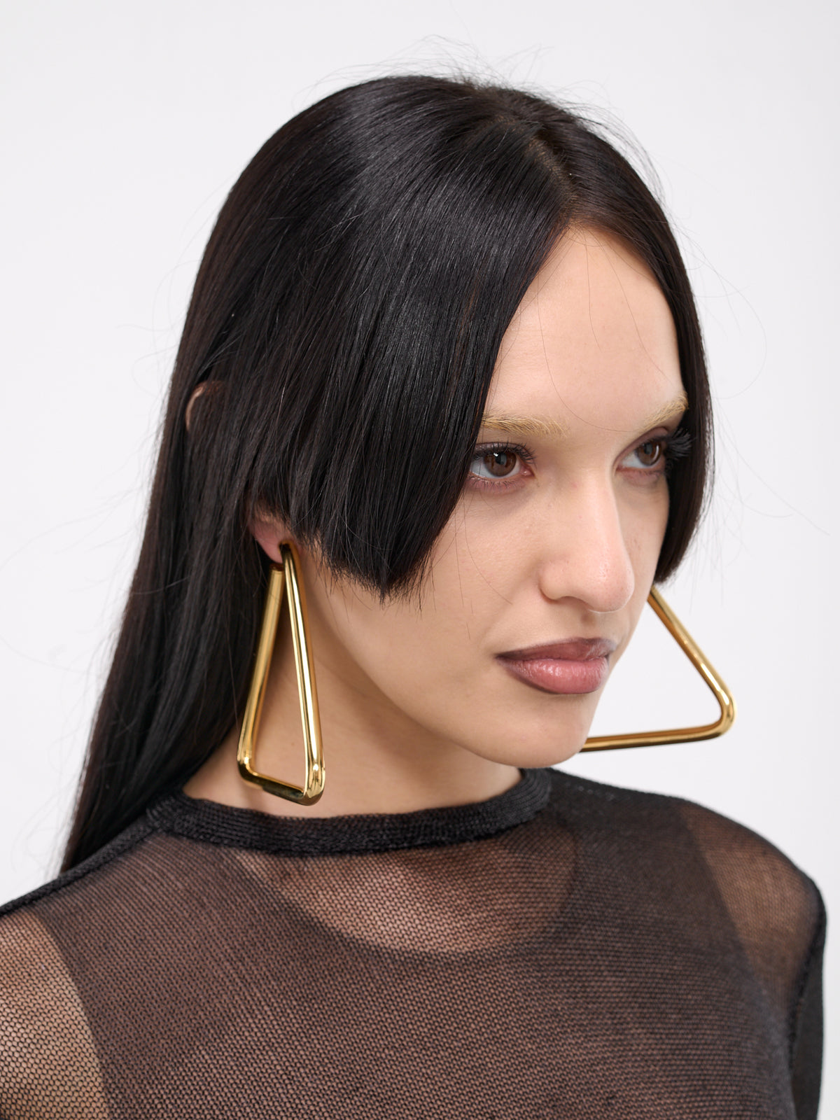 Triangle Earrings (COPBI25725-GOLD)