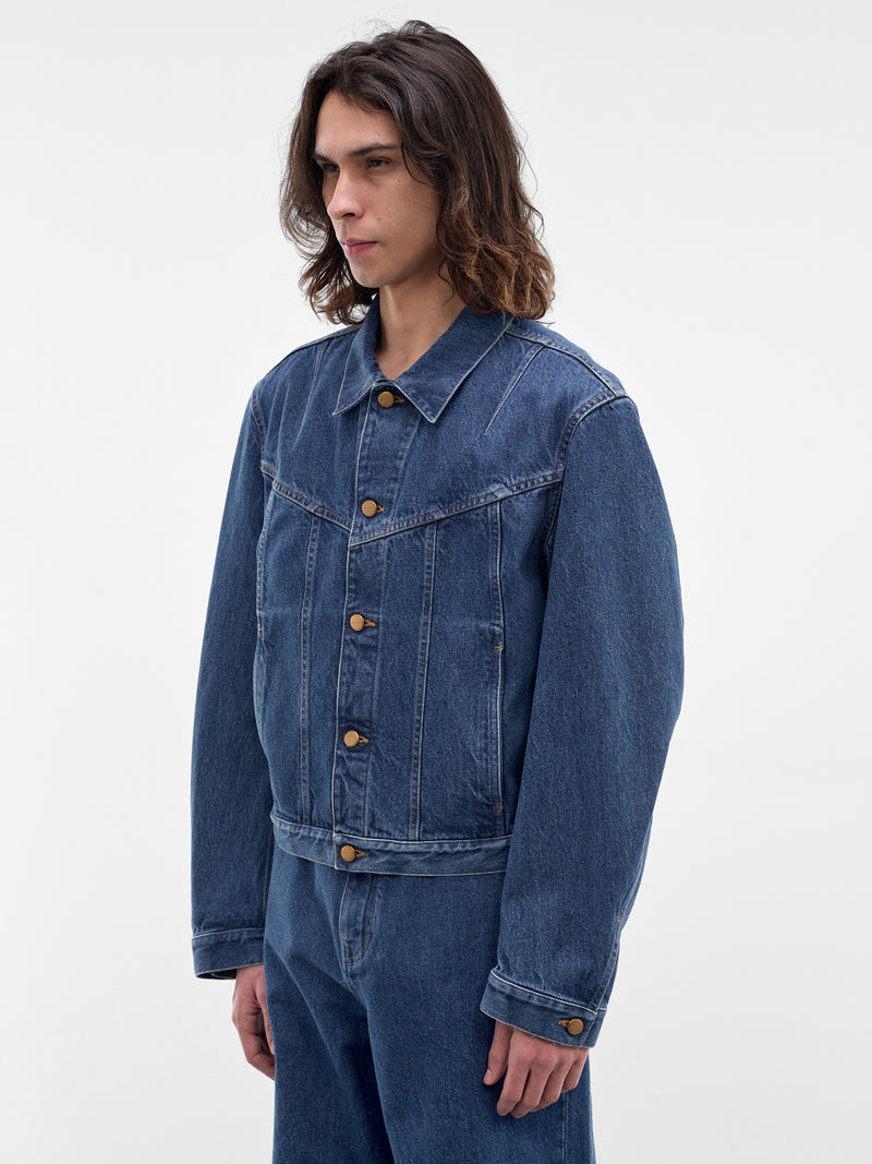 Blue Denim Trucker Jacket (J21SW0115-J45352-476-BLUE)