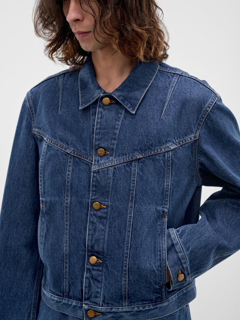 Blue Denim Trucker Jacket (J21SW0115-J45352-476-BLUE)