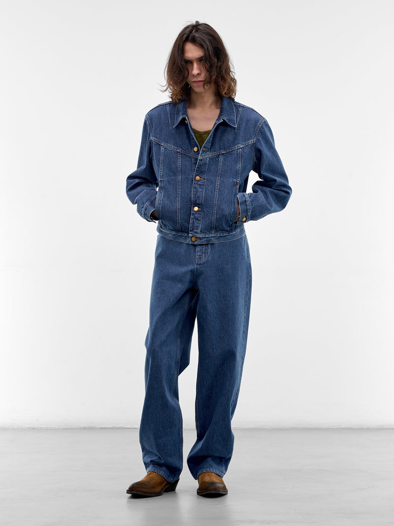 Blue Denim Trucker Jacket (J21SW0115-J45352-476-BLUE)