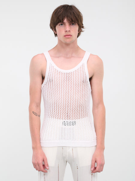トップス NKNIT unisex washed tank top OFF white unisex washed tank top | NKNIT