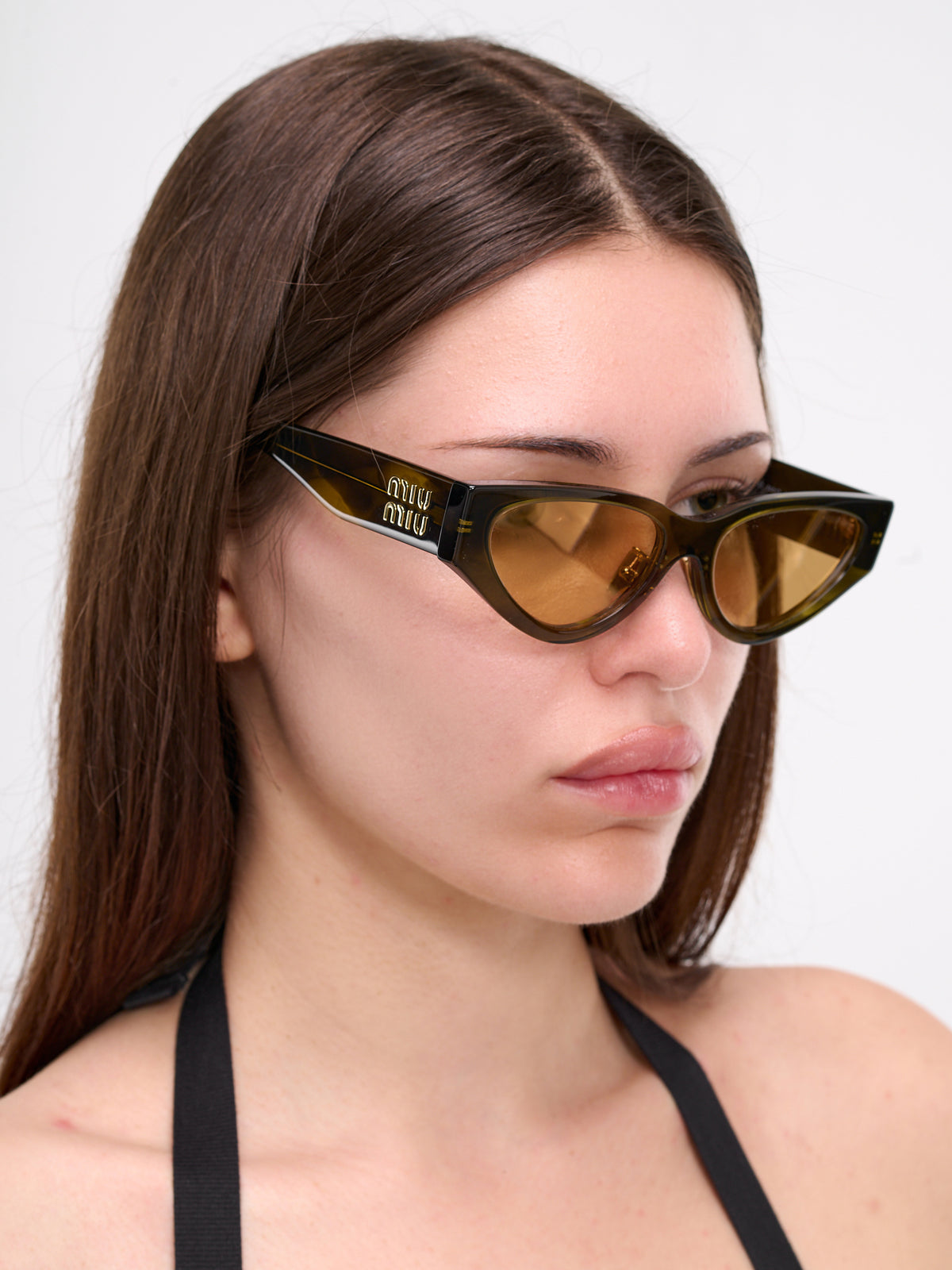Cat-Eye Sunglasses (0MU-03ZS-STRIPED-IVY-LT-ORANGE)