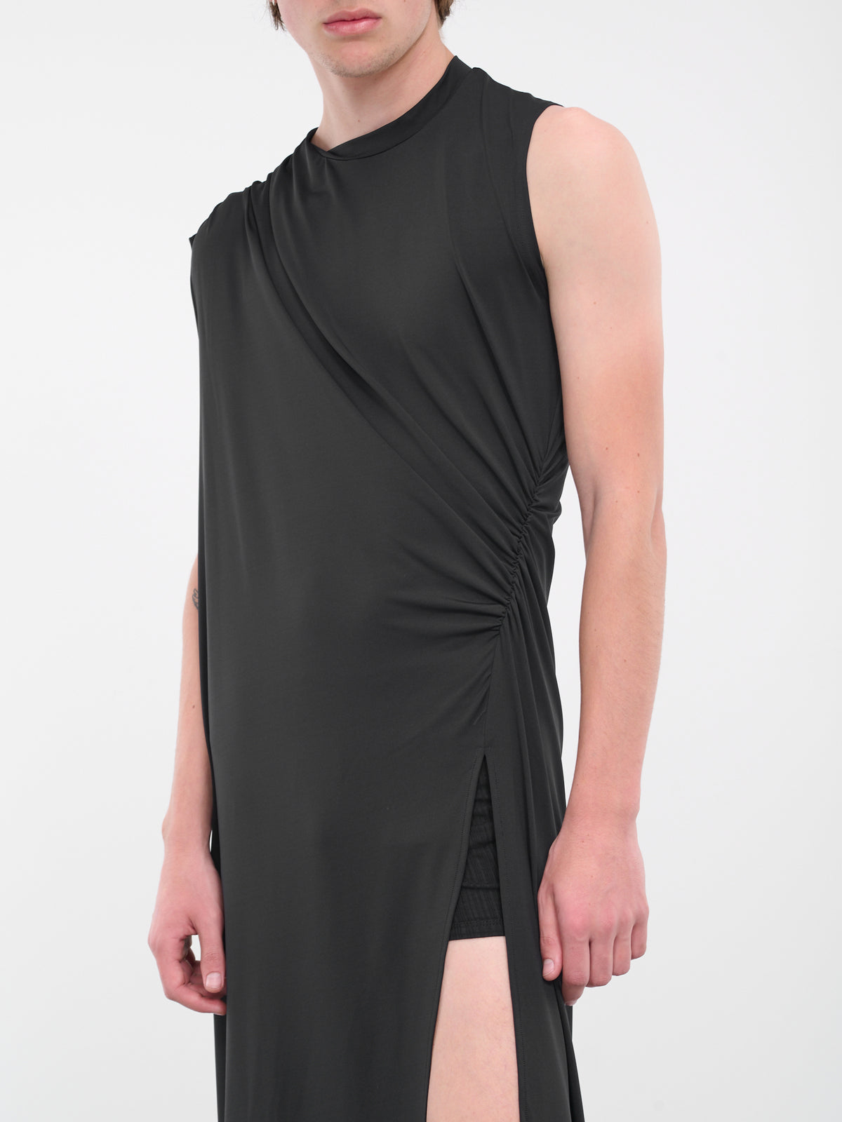 Pleated Dress (0683-T903-BLACK)