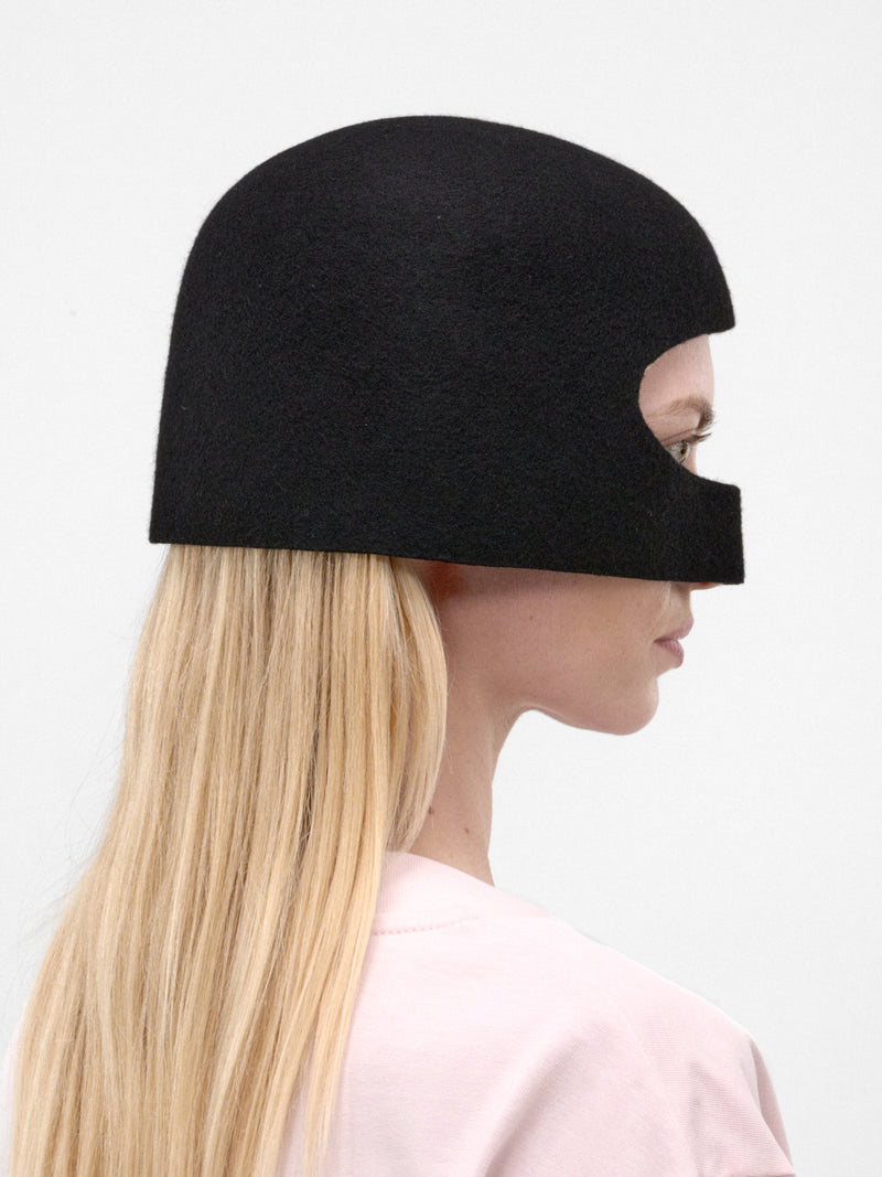 Black Wool Masked Hat (VAQ12K601-BLACK)