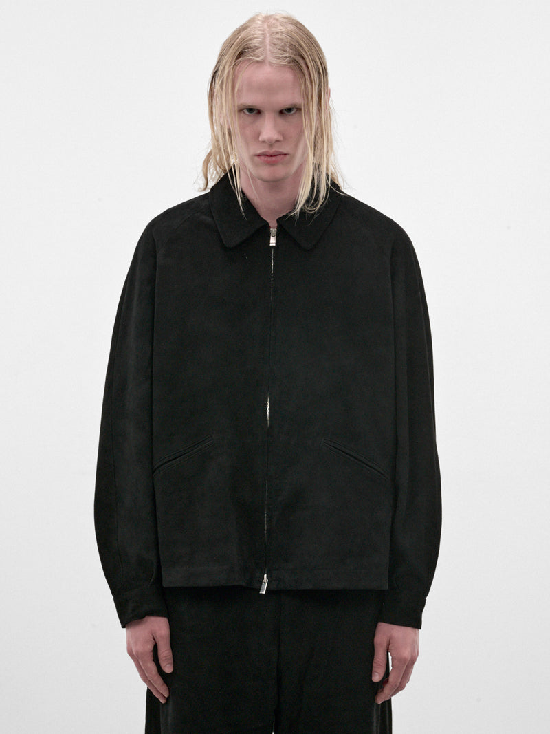 Black Wool Zip Jacket (C263F09J01-BLACK)
