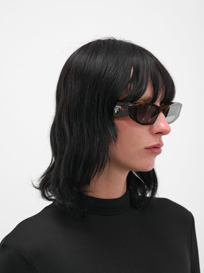 Tortoiseshell PR-B16S Geometric Sunglasses (0PR-B16S-JUNIPER-TORTOISE-GREY)