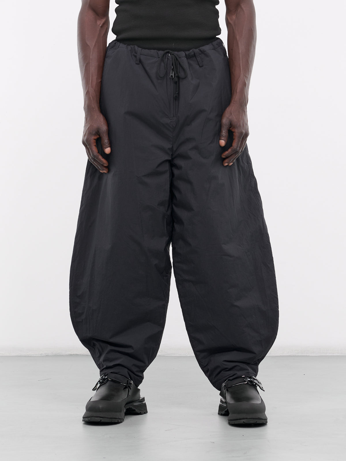 Baggy Drawstring Trousers (08PT-N-BLACK)