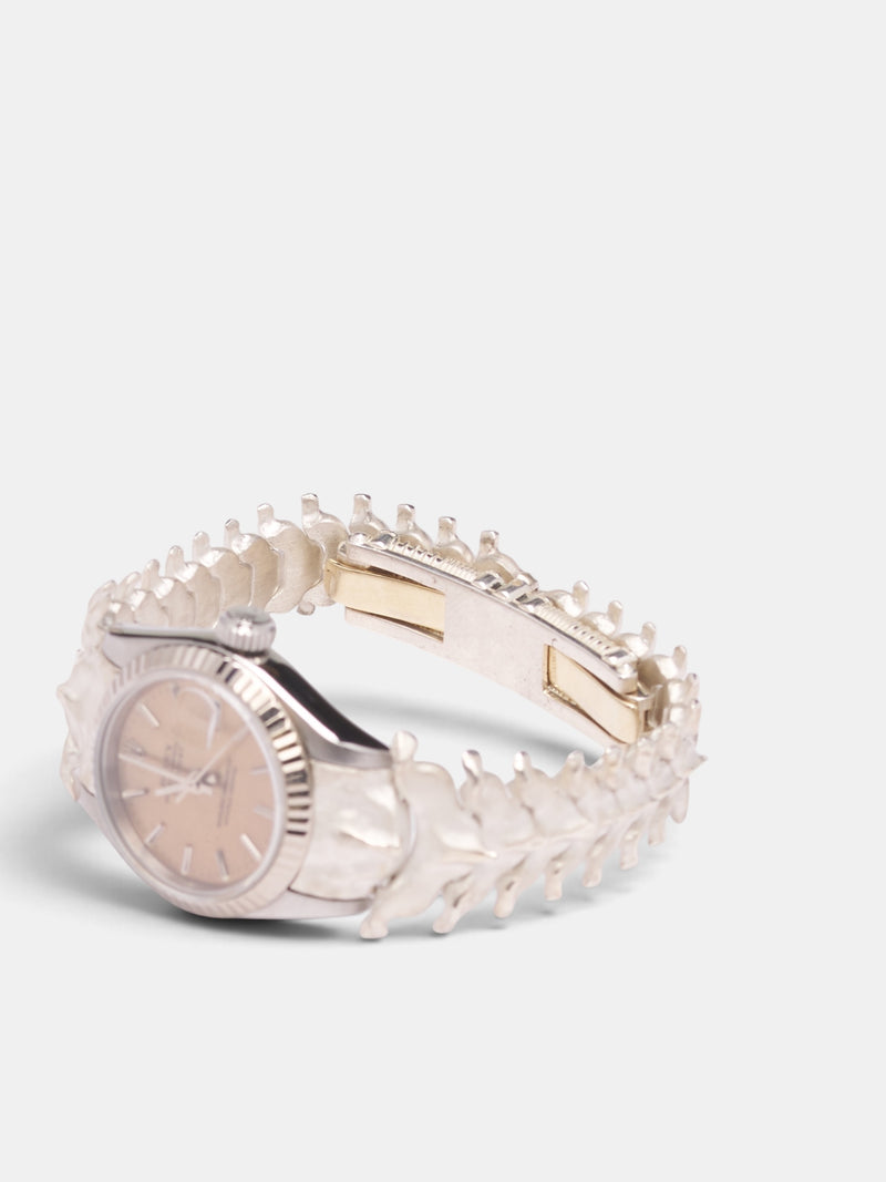 Spinale Skeletal Silver Rolex Watch (LDJ-AB26-010-SPINALE-ROLEX-LAD)
