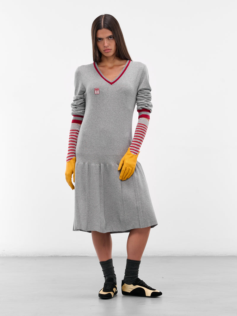 Gray Vivian Knit Mini Dress (KN10-125-FOG)