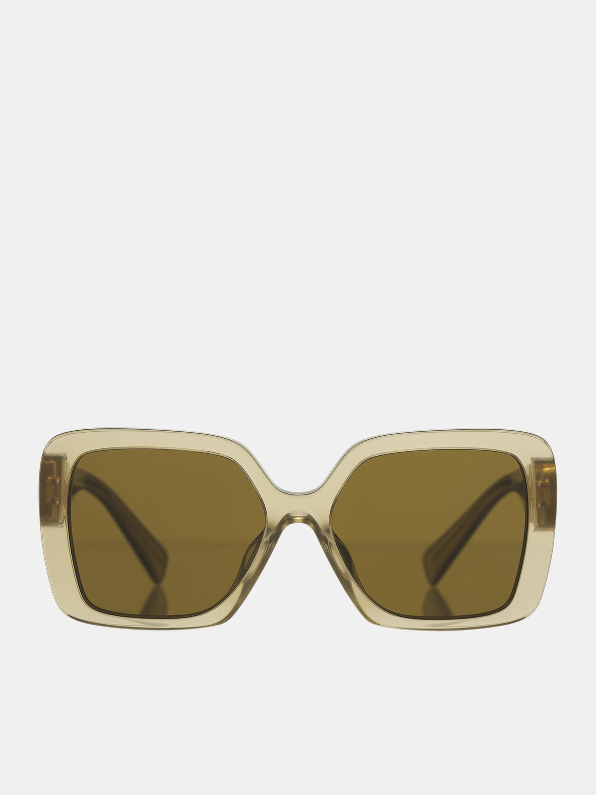 Large Rectangular Sunglasses (0MU-10YS-IVY-OPAL-DARK-BROWN)