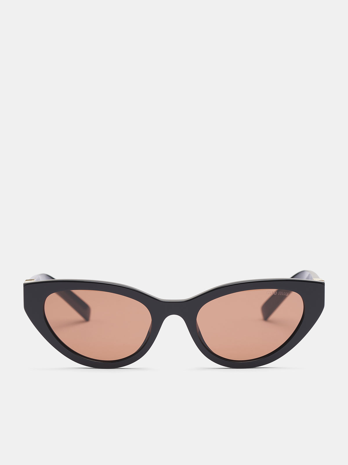 Cat-Eye Sunglasses (0MU-A04S-BLACK-BROWN)