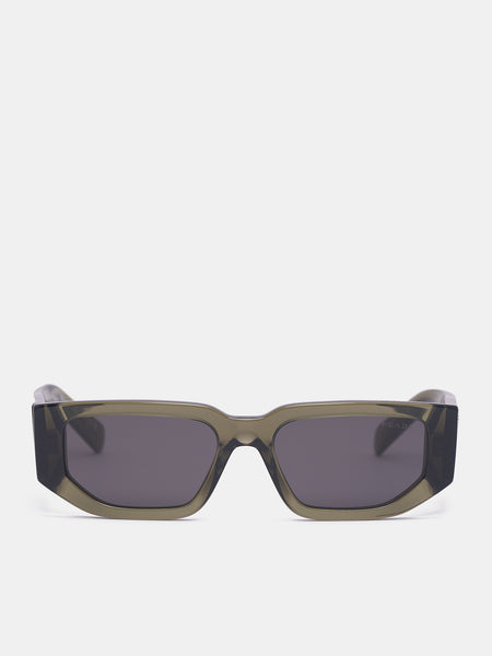 09ZS Geometric Sunglasses (0PR-09ZS-TRANSPARENT-GREY) display picture 3