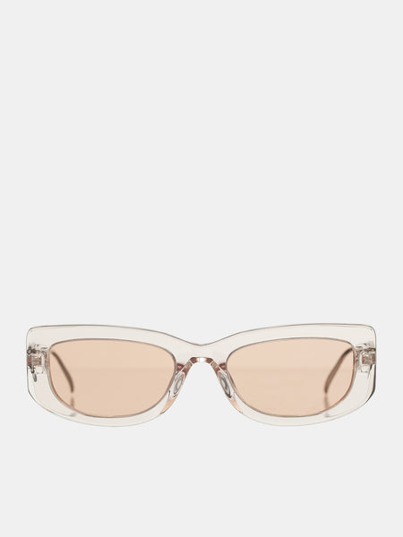 Prada PR 14 YS Women’s Sunglasses Transparent Frame & Brown Transparent Lenses Prada PR 14YS L (53 - 19) with Brown lenses and Brown frame  main image 3