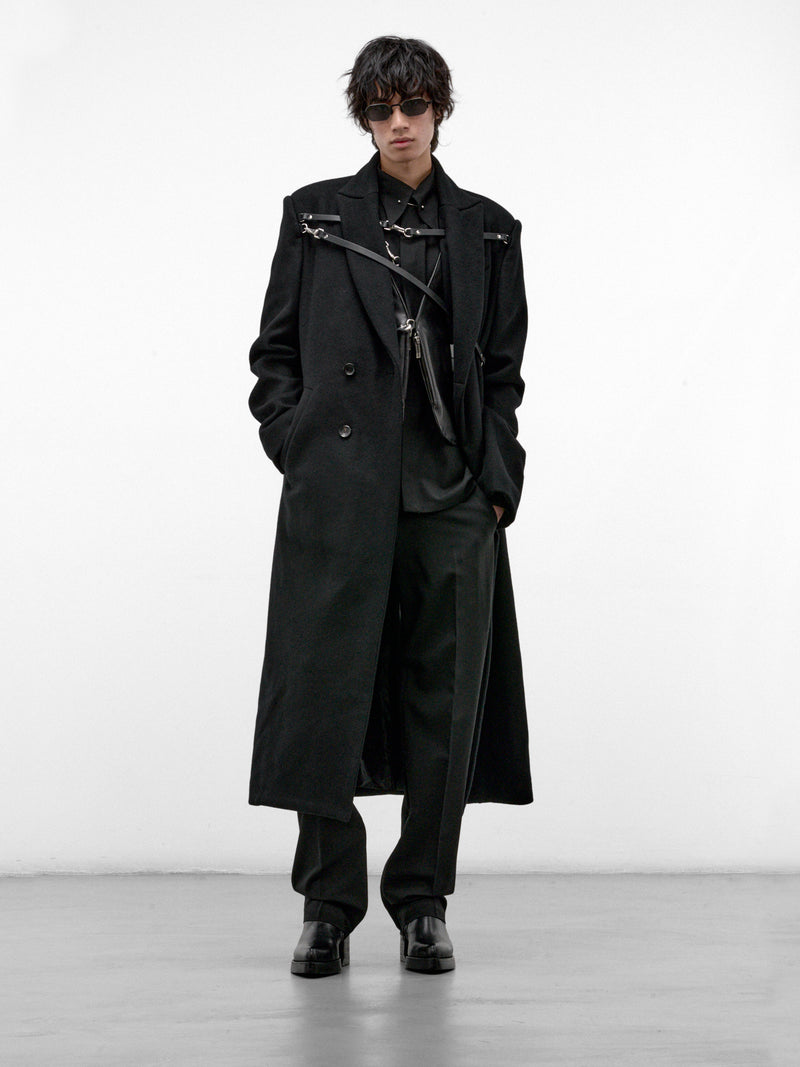 Black Wool Pierce Shirt (13-PIERCE-SHIRT-BLACK)