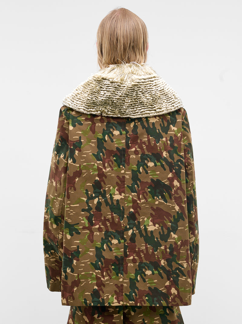 Devil Caban Camo Jacket (1001A-CC2-MILITARY-GREEN)