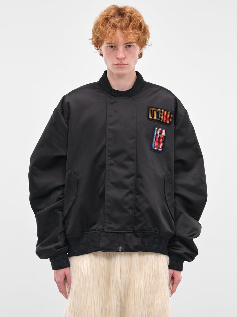 Black Beep Beep Bomber Jacket (1006A-CC21-BLACK)