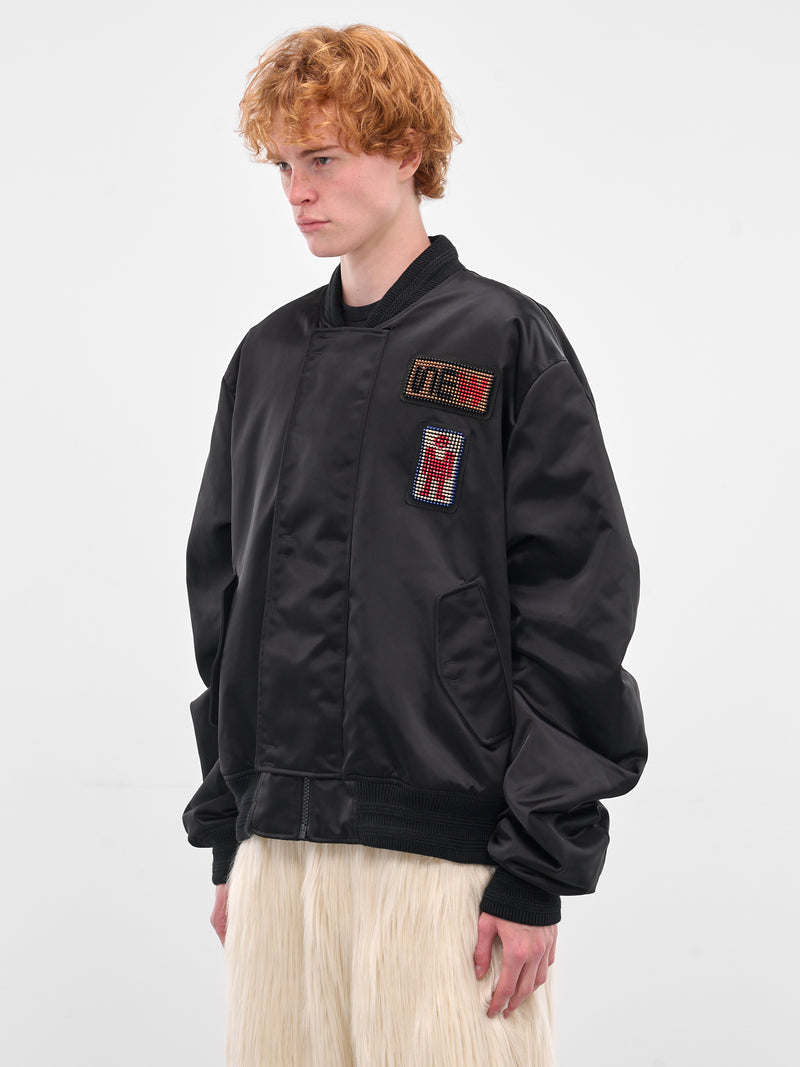 Black Beep Beep Bomber Jacket (1006A-CC21-BLACK)