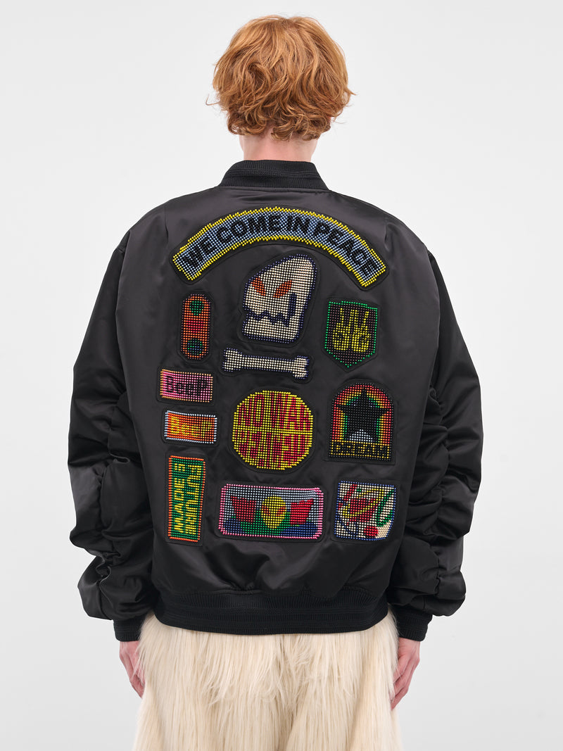 Black Beep Beep Bomber Jacket (1006A-CC21-BLACK)