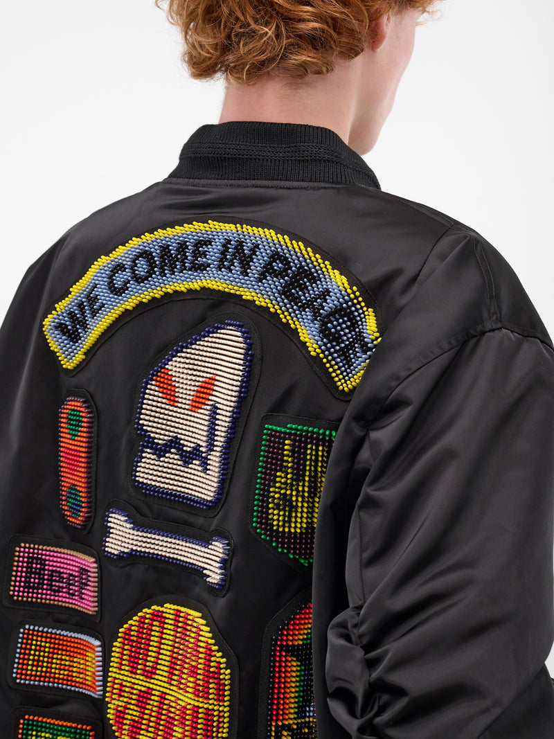 Black Beep Beep Bomber Jacket (1006A-CC21-BLACK)