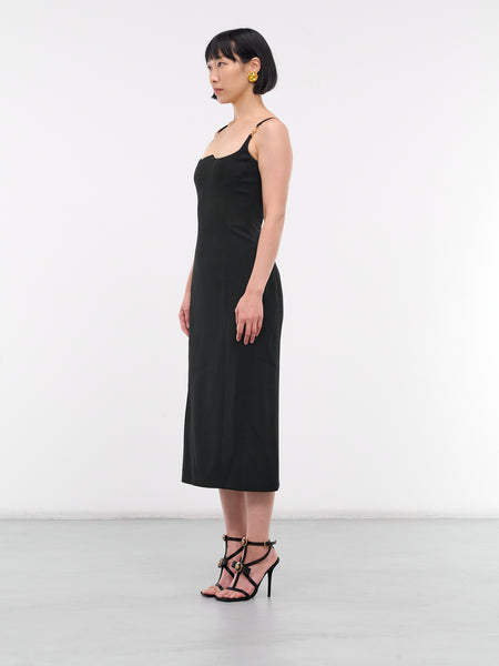 Medusa '95 Fluted Dress (1011662-1A00540-1B000-BLACK)