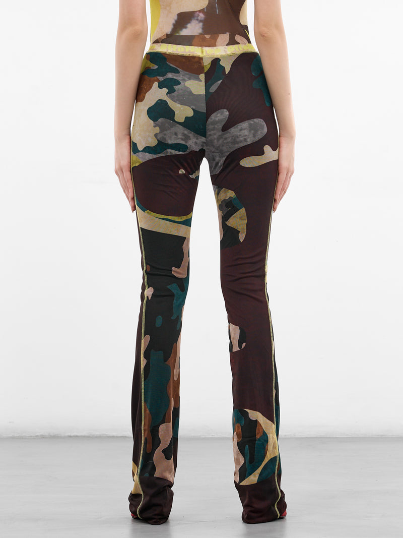 Camouflage Mesh Knit Leggings (10120050106-PRINT)