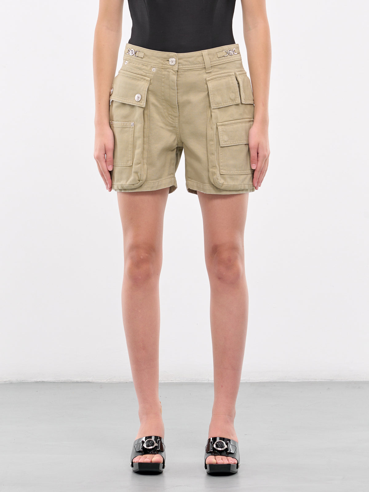Cargo Denim Shorts (1015651-1A10427-1D770-TAUPE)
