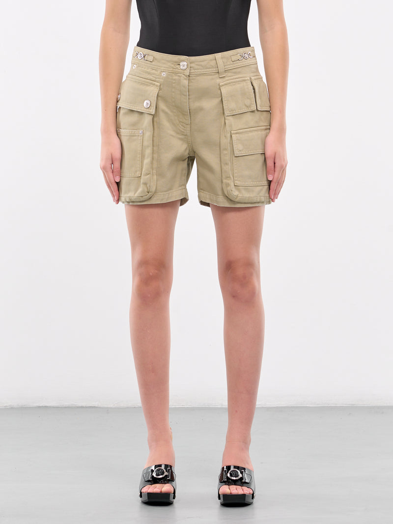 Cargo Denim Shorts (1015651-1A10427-1D770-TAUPE)