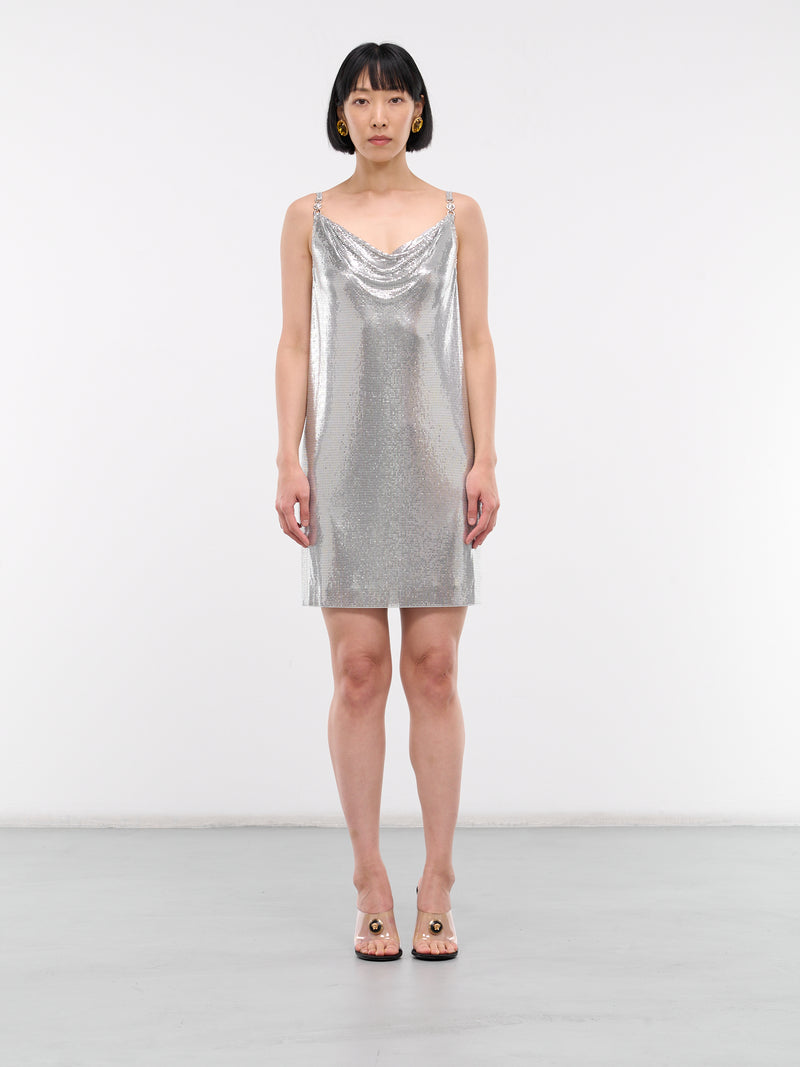 Metal Mesh Slip Dress (1016119-1A11271-1X050-NICKEL)