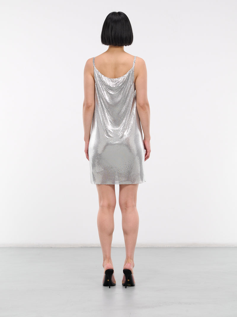 Metal Mesh Slip Dress (1016119-1A11271-1X050-NICKEL)