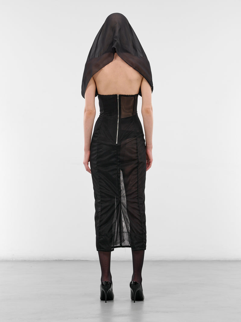 Black Cage Of Mind Maxi Dress (CAGE-OF-MIND-DRESS-BLACK)