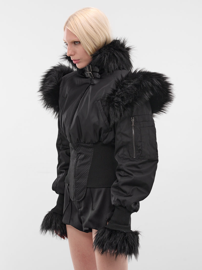 Black Matter In Time Bomber Jacket (MATTER-IN-TIME-JACKET-BLACK)